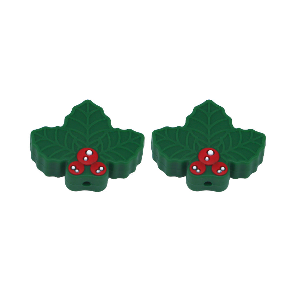 Holly Berry Silicone Beads - 20*30mm