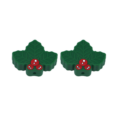 Holly Berry Silicone Beads - 20*30mm
