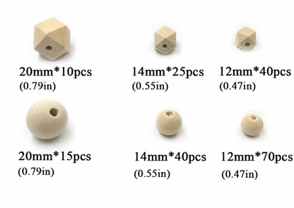 DIY Jewelry Wooden Beads Set