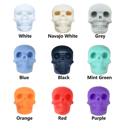 Halloween Skull Silicone Beads - 20*20*15.2mm