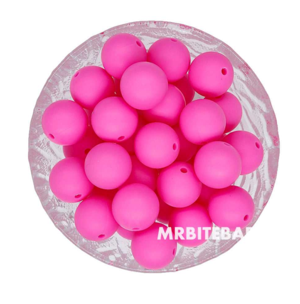 12/15mm Round Silicone Beads #1 - #24