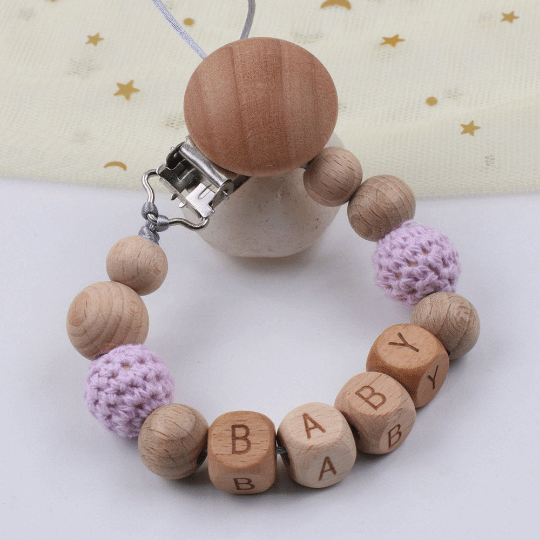 Personalized - Dummy Pacifier Chain Clip