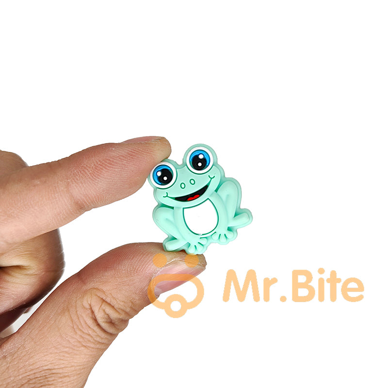 Frog Silicone Beads 22*25mm