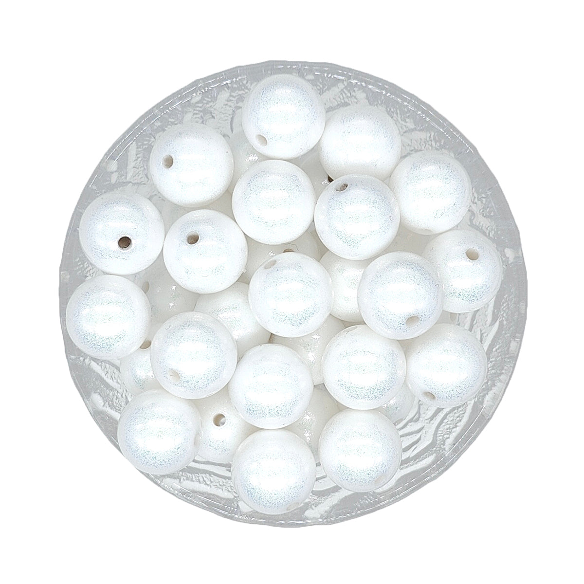 15mm Opal Round Glossy Silicone Beads