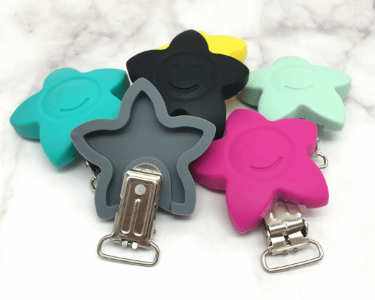 Silicone Star - Pacifier Clip