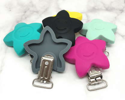 Silicone Star - Pacifier Clip