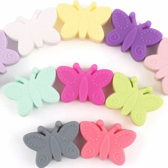 Butterfly Silicone Beads