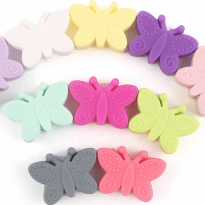 Butterfly Silicone Beads