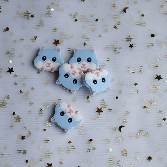 Squirrel Silicone Beads 31*25mm