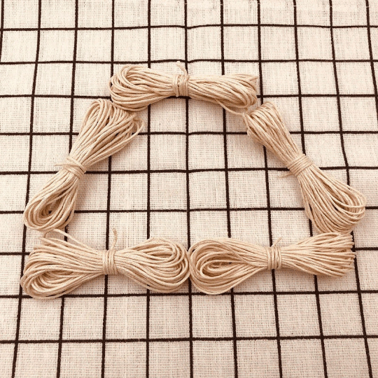 1mm Waxed Cotton Cord - 5 Meters/Bundle