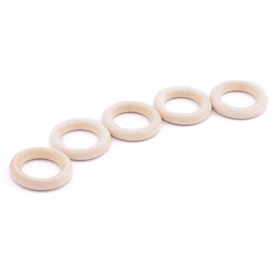 55MM Natural Wood Rings