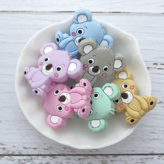 Koala Silicone Beads 2.7*2.85*8mm