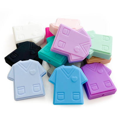 Doctor Scrub Tops Silicone Beads - 26*26mm