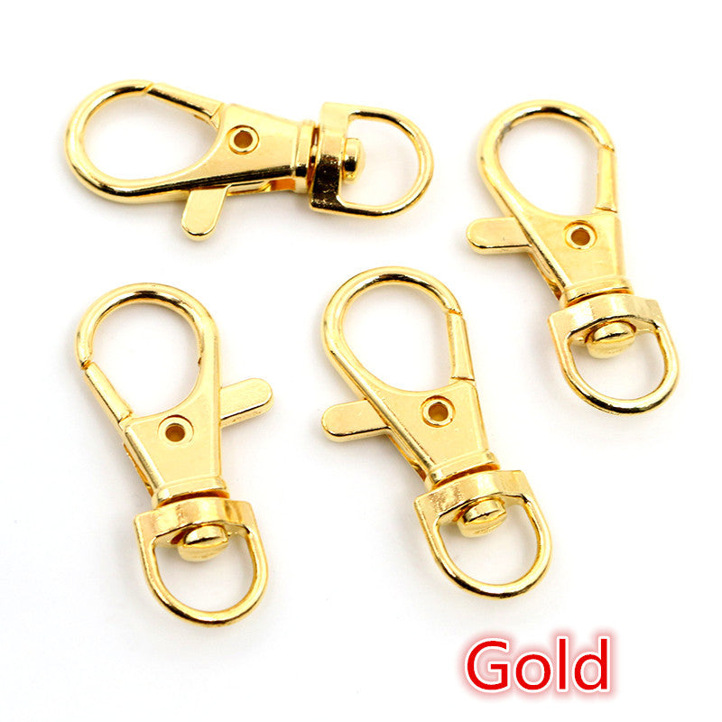 10Pcs/Lots Keyring Lobster Clasps Hooks 17*38mm