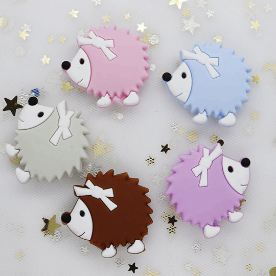 Hedgehog Silicone Beads 33*31MM
