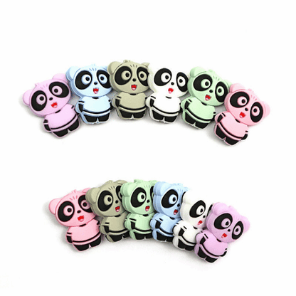 Panda Silicone Beads 27*21mm