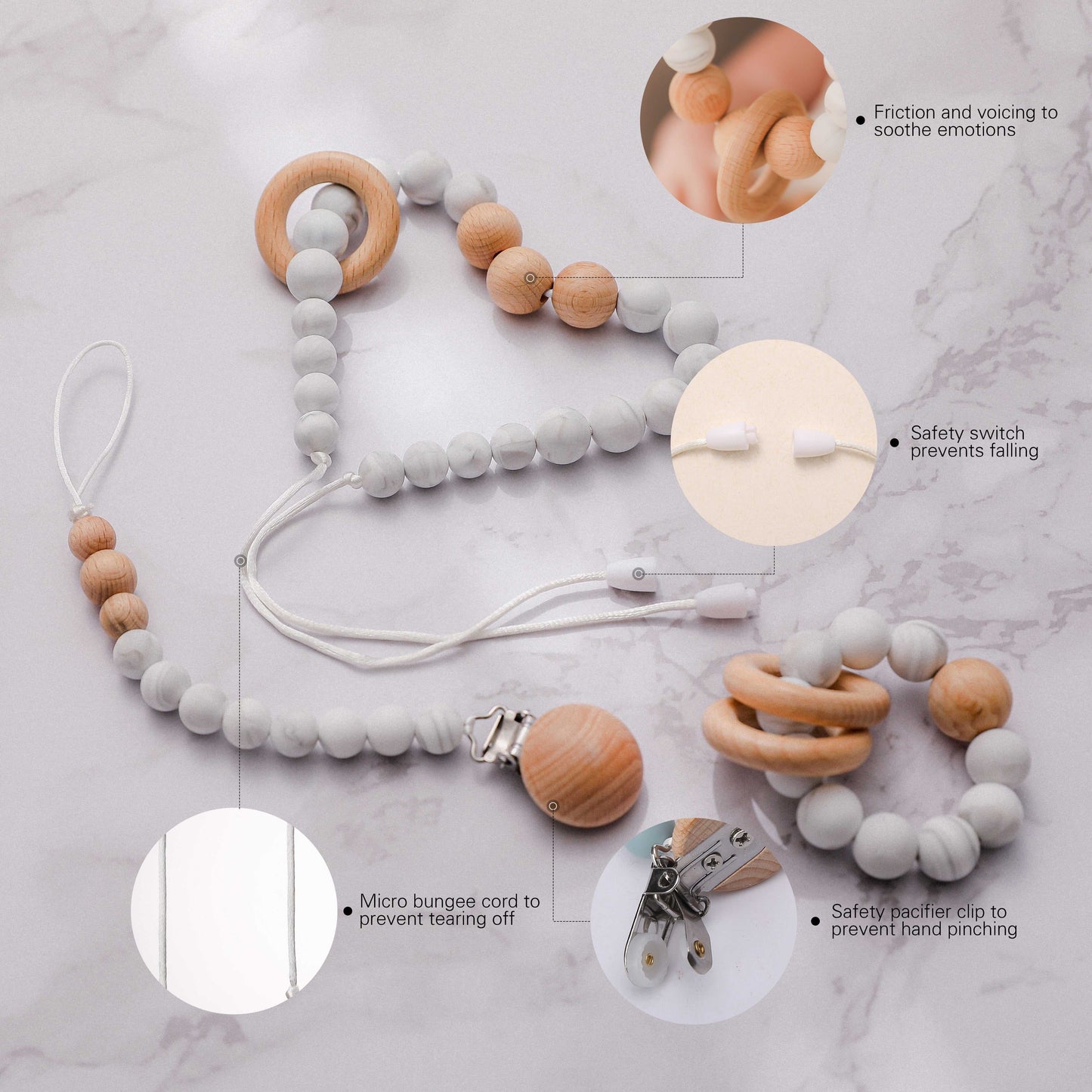 3 Pcs/Set Baby Teething Set