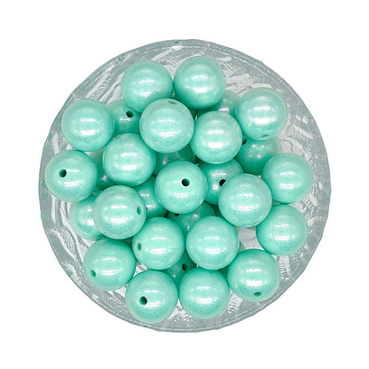 15mm Opal Round Glossy Silicone Beads