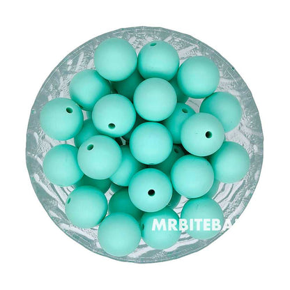 12/15mm Round Silicone Beads #26 - #49