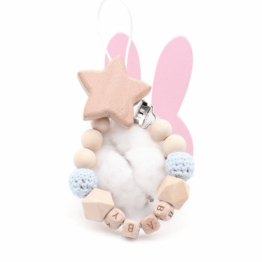 Personalized - Star Pacifier Clip