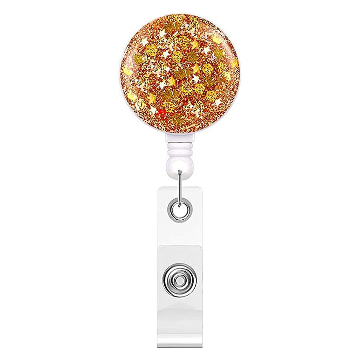 Glitter Retractable Badge Reel