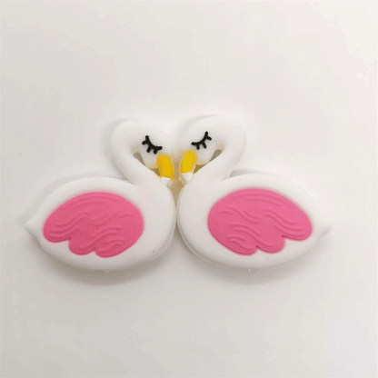 Flamingo Silicone Beads 30*29mm