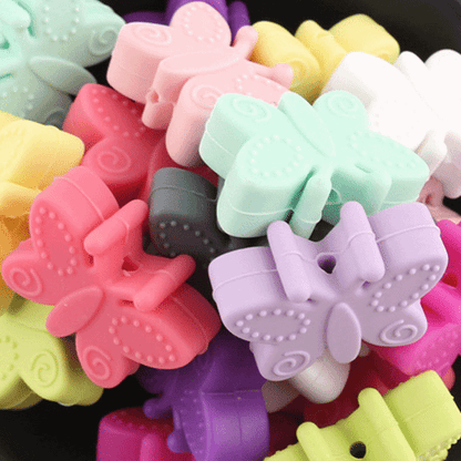 Butterfly Silicone Beads