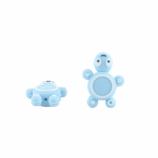 Turtle Silicone Beads 22.34*29.23mm