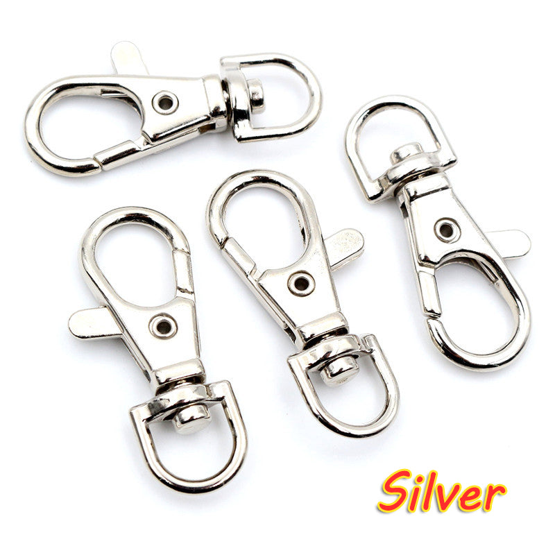10Pcs/Lots Keyring Lobster Clasps Hooks 17*38mm