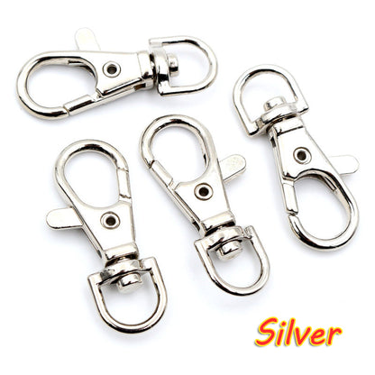10Pcs/Lots Keyring Lobster Clasps Hooks 17*38mm