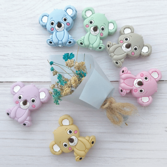 Koala Silicone Beads 2.7*2.85*8mm