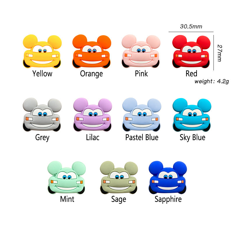 Car Silicone Beads - 30.5*27mm