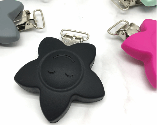 Silicone Star - Pacifier Clip