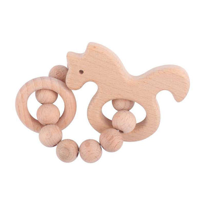 Beech Wood Teething Ring Ratle
