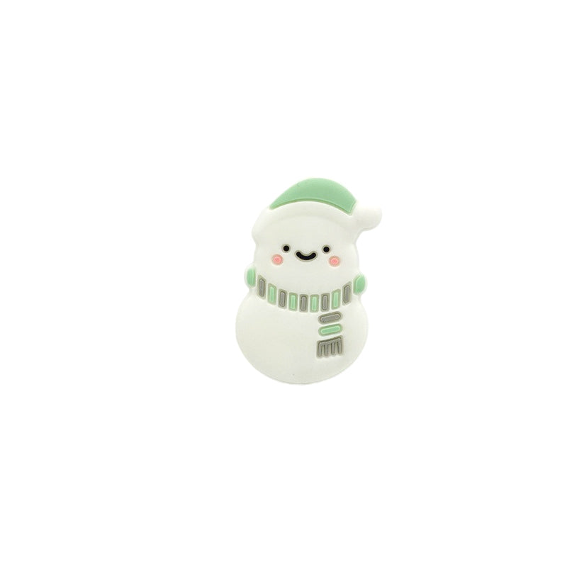 Snowman Silicone Beads - 35*22mm