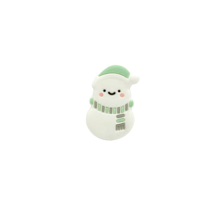 Snowman Silicone Beads - 35*22mm