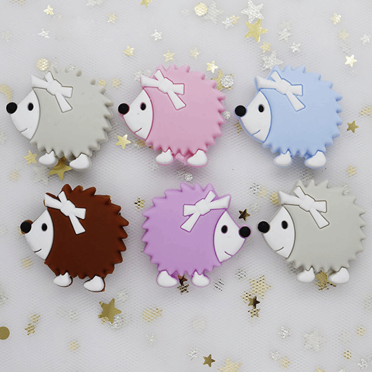 Hedgehog Silicone Beads 33*31MM