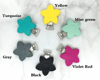 Silicone Star - Pacifier Clip
