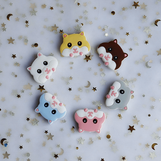 Squirrel Silicone Beads 31*25mm