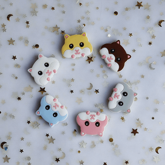 Squirrel Silicone Beads 31*25mm