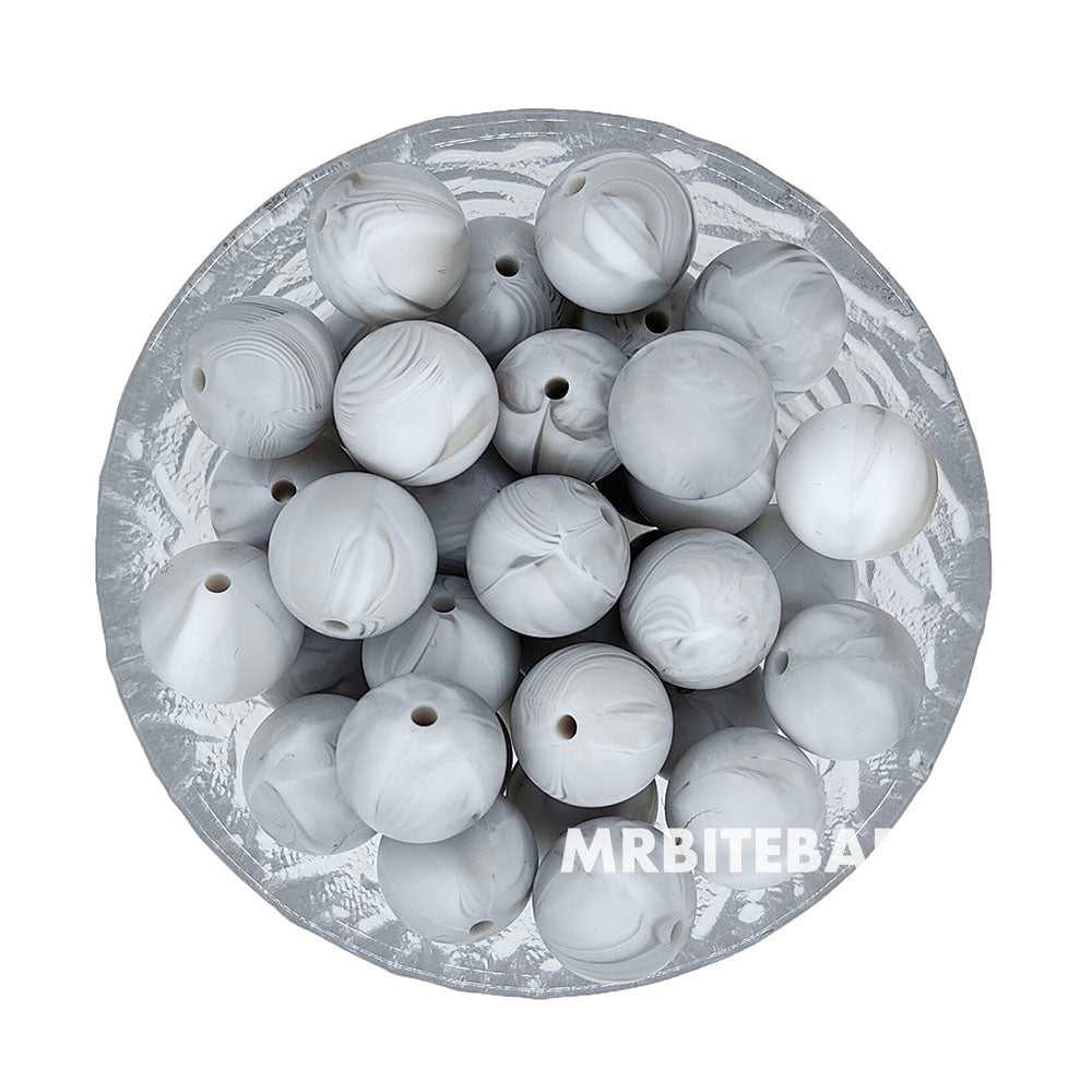 12/15mm Round Silicone Beads #26 - #49