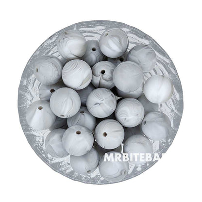 12/15mm Round Silicone Beads #26 - #49