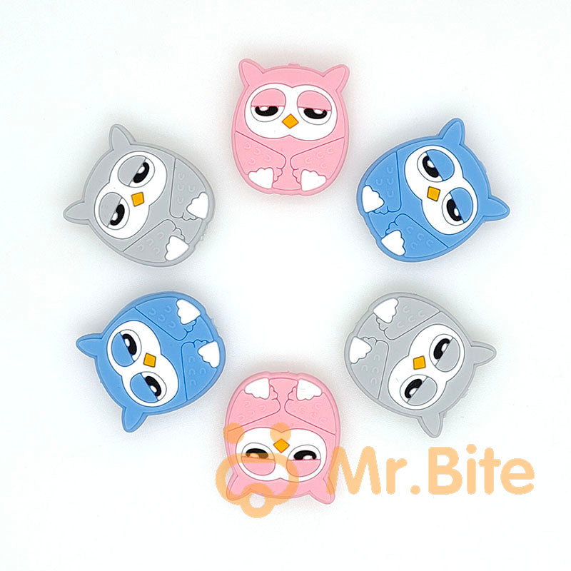 Silicone Owl Focal beads