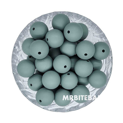 12/15mm Round Silicone Beads #26 - #49