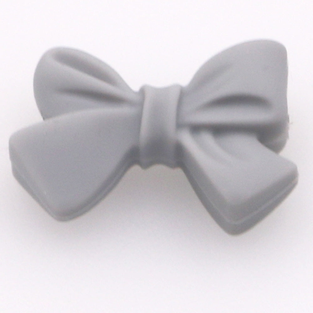 Bowknot Silicone Beads 28x20mm