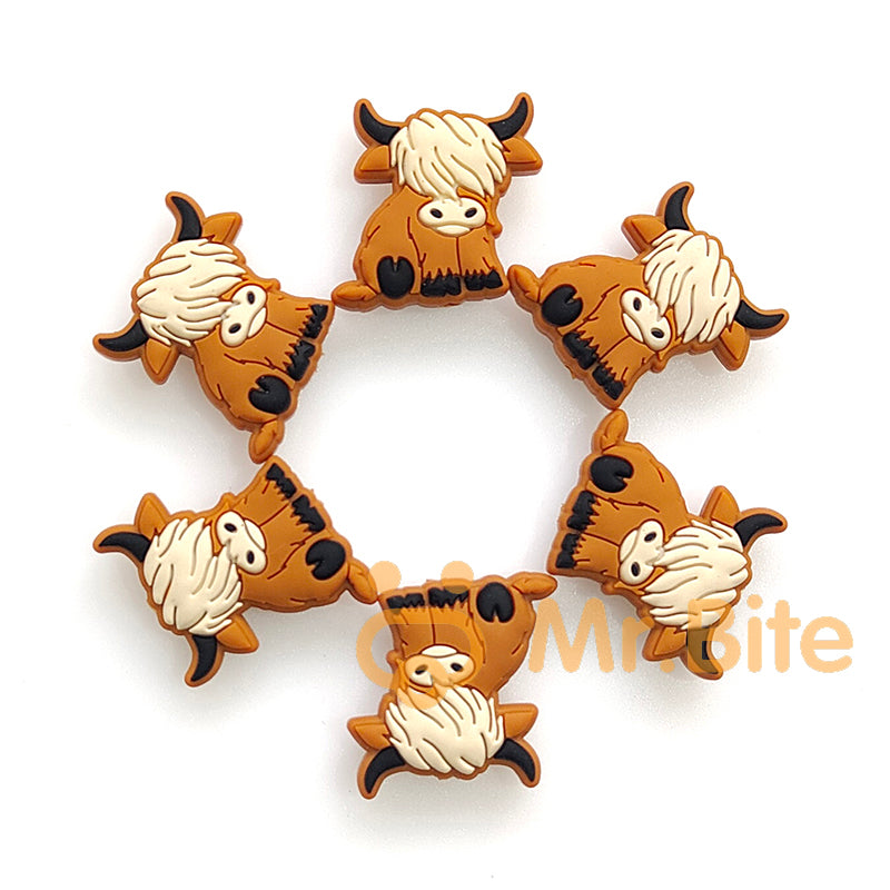 New Highland Cow Silicone Beads