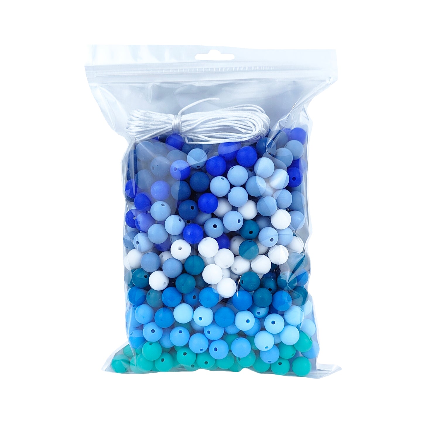 500Pcs 12mm Round Mixed Colors Silicone Beads