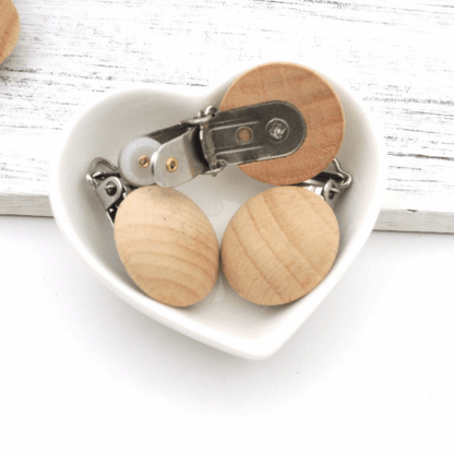 Wooden Pacifier Clips