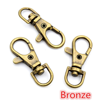10Pcs/Lots Keyring Lobster Clasps Hooks 17*38mm
