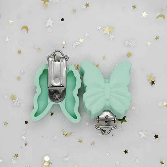 Butterfly Silicone Pacifier Clips